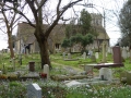 P P1000347 View to St Paulinus Church, crocus & snowdrops Feb 2015